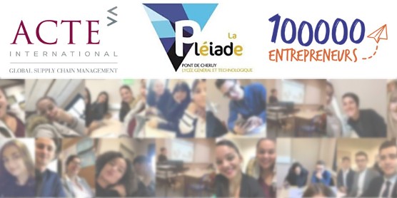 Association 100 000 entrepreneurs : ACTE International au Lycée La Pléiade